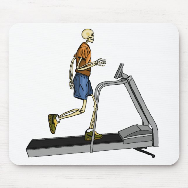 Tapis De Souris Forme physique squelettique de sport (Devant)