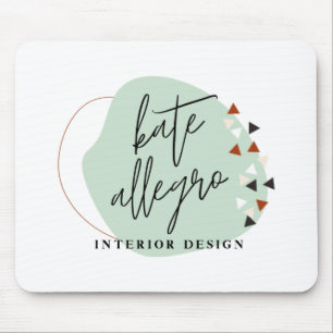 Tapis De Souris Formes Abstraites Logo de Société Moderne Fait sur