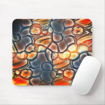 Formes arrondies en cyan brûlé et orange membre