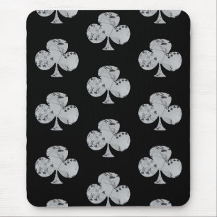 Tapis De Souris Formes De Clubs De Poker Avec Cartes De Club Inver