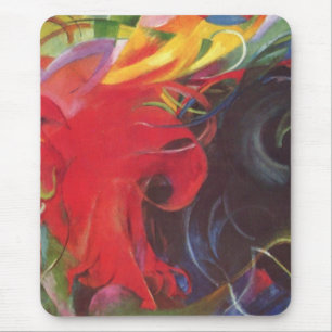 Tapis De Souris Formes de combat par Franz Marc, Art fin vintage