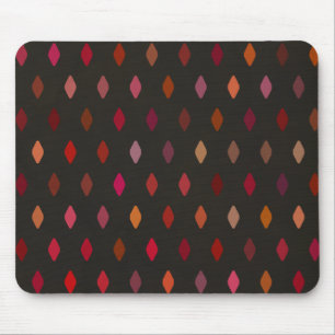 Tapis De Souris Formes de diamants dans des nuances de rouge