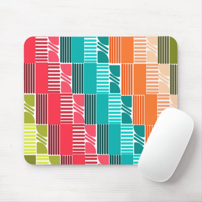 Tapis De Souris Formes et lignes Bauhaus 2 (Avec souris)