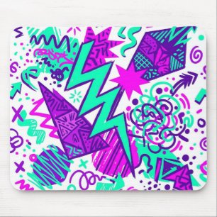 Tapis de souris Formes et motifs abstraits néon