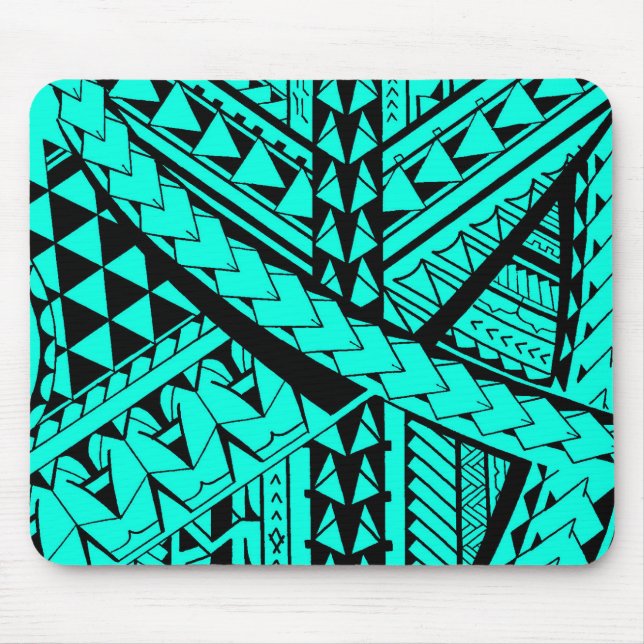 Tapis De Souris Formes et symboles tribaux Samoans/polynésiens (Devant)