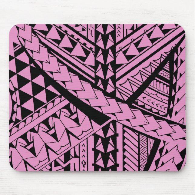 Tapis De Souris Formes et symboles tribaux Samoans/polynésiens (Devant)