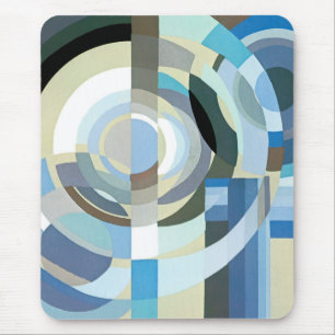 Tapis De Souris Formes géométriques Art Déco Pochoir Jazz vintage