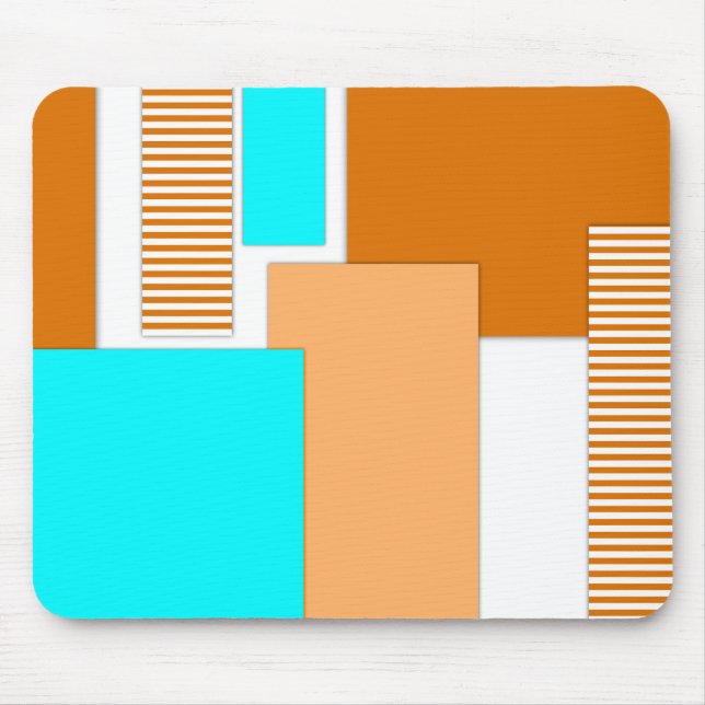Tapis De Souris Formes géométriques découpées en papier (Devant)