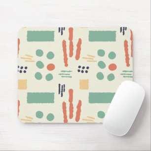 Tapis De Souris Formes organiques modernes Mousepad Chaud Rétro