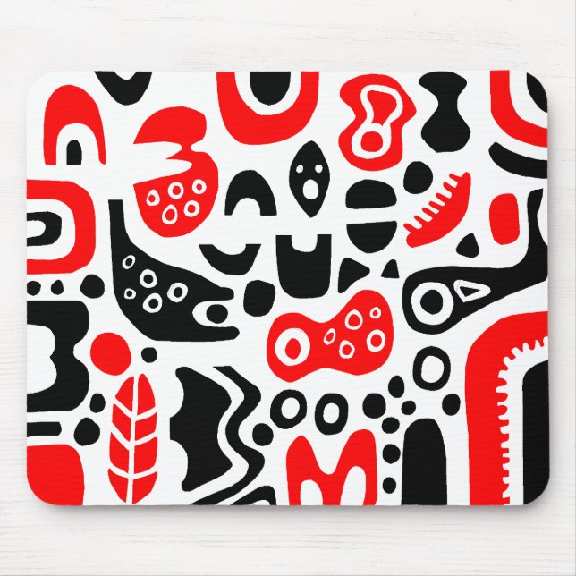Tapis De Souris Formes - Sur blanc (Devant)
