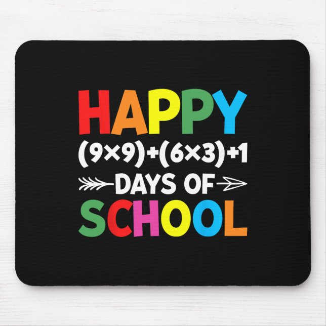 Tapis De Souris Formule 100 Jours De L'École Fun Math Enseignant 1 (Devant)