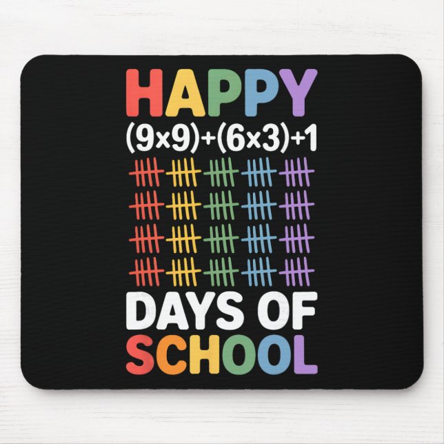 Tapis De Souris Formule Mathématique 100 Jours D'école Prof De Mat (Devant)