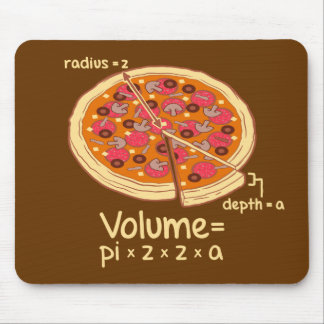 Tapis De Souris Formule mathématique = Pi*z*z*a de volume de pizza