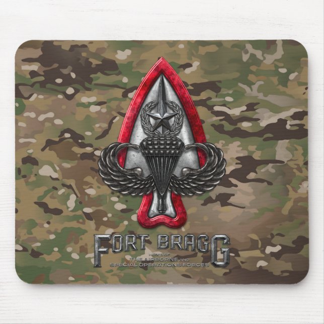 Tapis De Souris Fort Bragg Camo Mousepad (Devant)