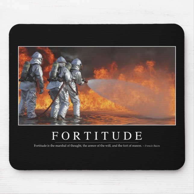 Tapis De Souris Fortitude : Citation Inspirationnelle (Devant)