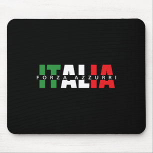 Tapis De Souris Forza Azzurri Italia Calcio Soccer Amicale Partie