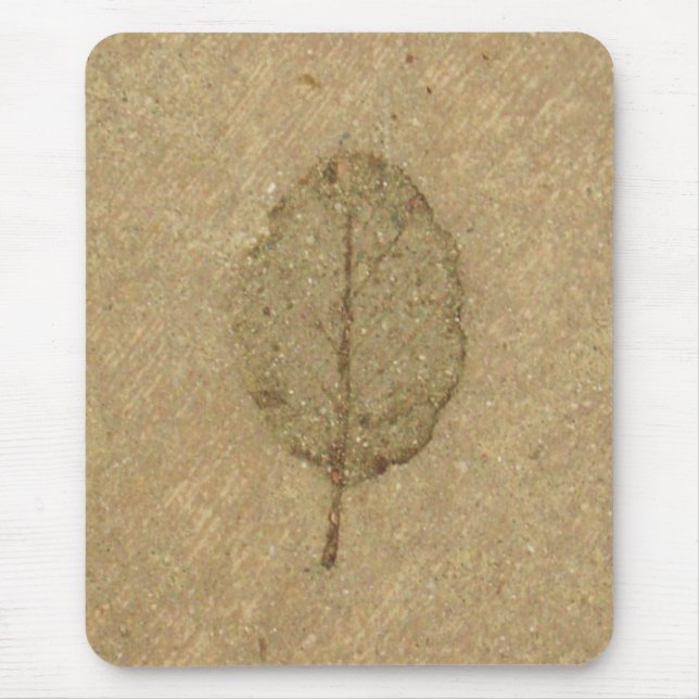 Tapis De Souris fossile Brown de Leaf (Devant)