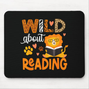 Tapis De Souris Fou de lire un livre animalier pour enfants