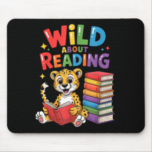 Tapis De Souris Fou de lire un livre pour enfants sur un professeu