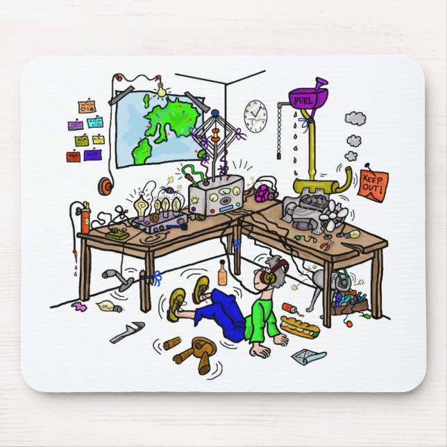 Tapis de souris fou de Radio Shack de jambon de (Devant)