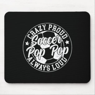 Tapis De Souris Fou fier footballeur Pop Pop d'un joueur de foot P