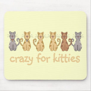 Tapis De Souris Fou pour des T-shirts et des cadeaux de minous