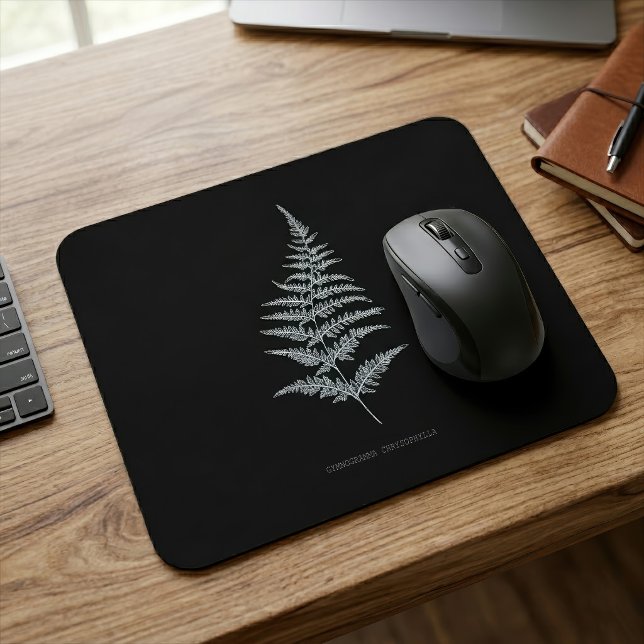 Tapis De Souris Fougère dorée, Gymnogramma Chrysophylla (Golden Fern Frond, Gymnogramma Chrysophylla. Mouse Pad)