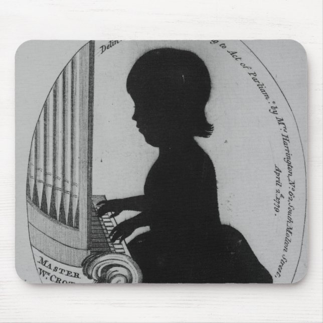 Tapis De Souris Fourche de William jouant l'organe (Devant)