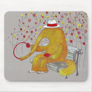 Tapis De Souris fourmilier jaune