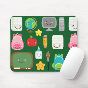 Tapis De Souris Fournitures de classe Kawaii de rentrée scolaire m
