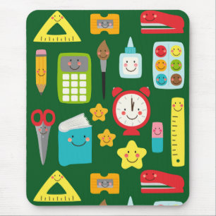 Tapis De Souris Fournitures de classe Kawaii de rentrée scolaire m