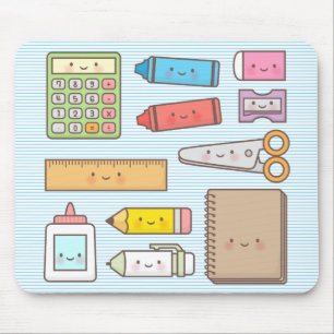 Tapis De Souris Fournitures de rentrée pour enfants kawaii