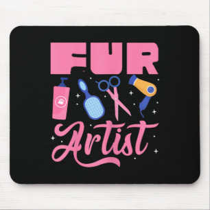 Tapis De Souris Fourrure Artiste Chien Groomer Animaux Animaux Ani