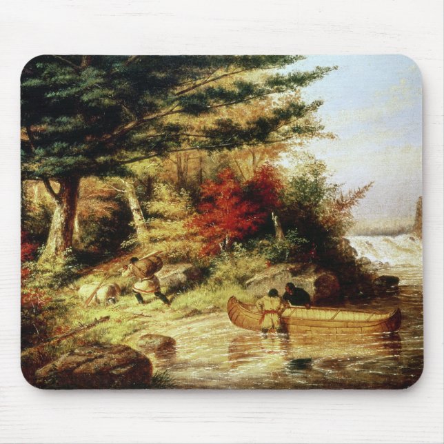 Tapis De Souris Fourrures de transport d'Indiens par le Canadien (Devant)