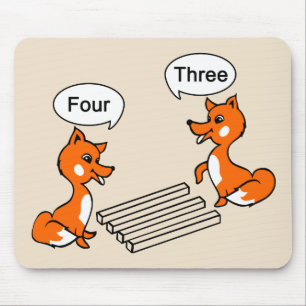 Tapis De Souris Fox de tour d'illusion optique