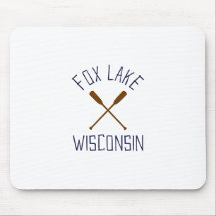 Tapis De Souris Fox Lake Wisconsin Extérieur Vintage