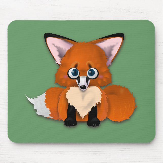 Tapis De Souris Fox mignon de bébé (Devant)