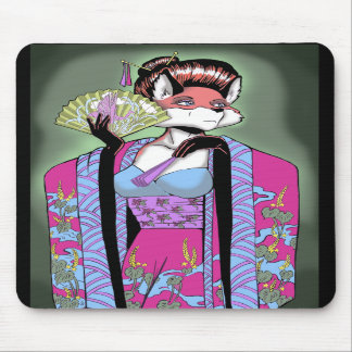 Tapis De Souris Fox Mousepad de geisha