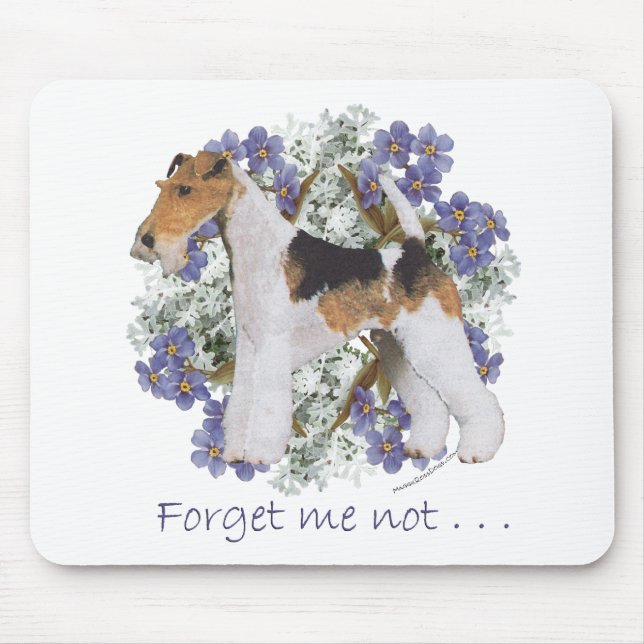 Tapis De Souris Fox-Terrier à poil dur Myosotis (Devant)