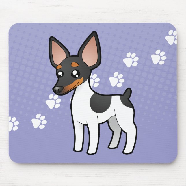 Tapis De Souris Fox Terrier de Rat terrier/jouet de bande dessinée (Devant)