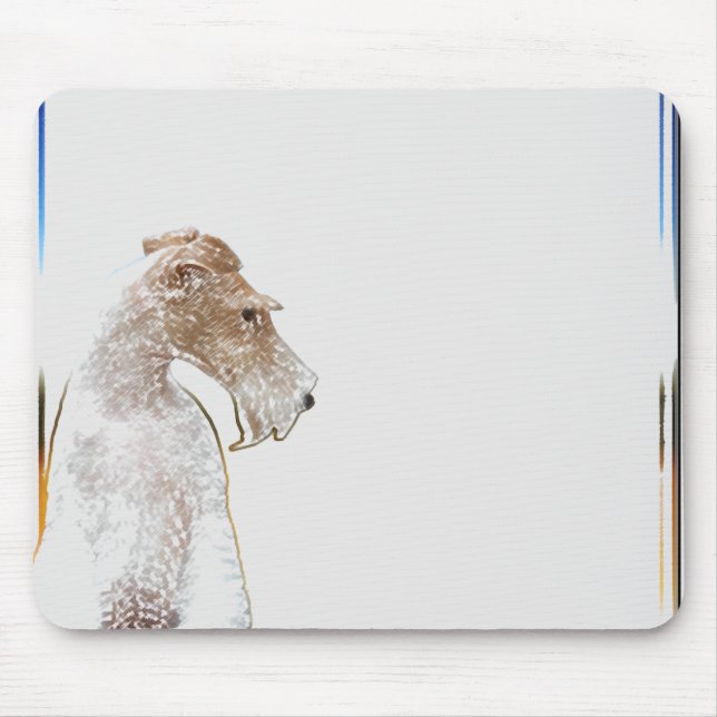 Tapis De Souris Fox Terrier Mousepad de fil (Devant)