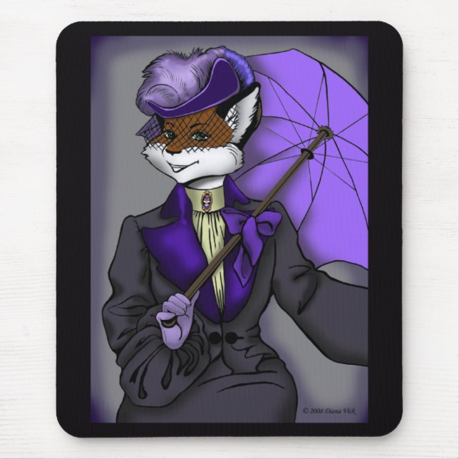 Tapis De Souris Fox victorien Mousepad (Devant)