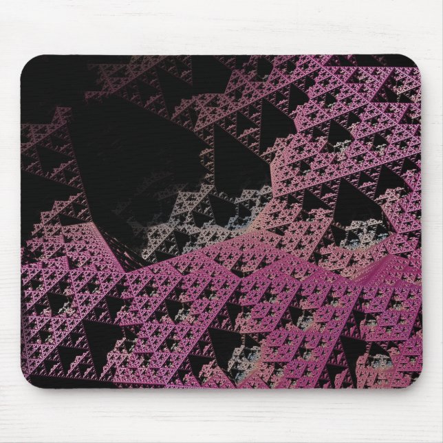 Tapis De Souris Fractal 3D Sci-Fi vaisseau spatial violet MP06 (Devant)