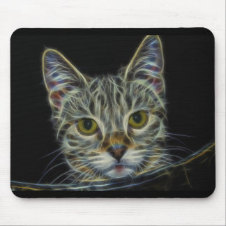 Tapis De Souris fractal-681584 CAT FLAMES NUMÉRIQUES ART ARRIÈRE -