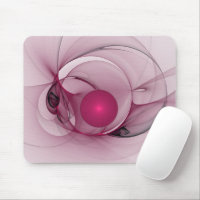 Fractale Balançant, Art Abstrait Moderne Rose de B