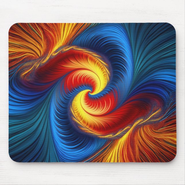 Tapis De Souris Fractale de Mandelbrot Feather And Claw (Devant)