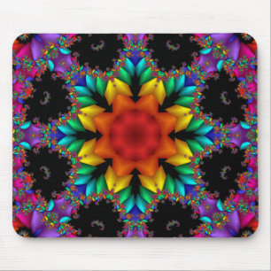 Tapis De Souris Fractale florale