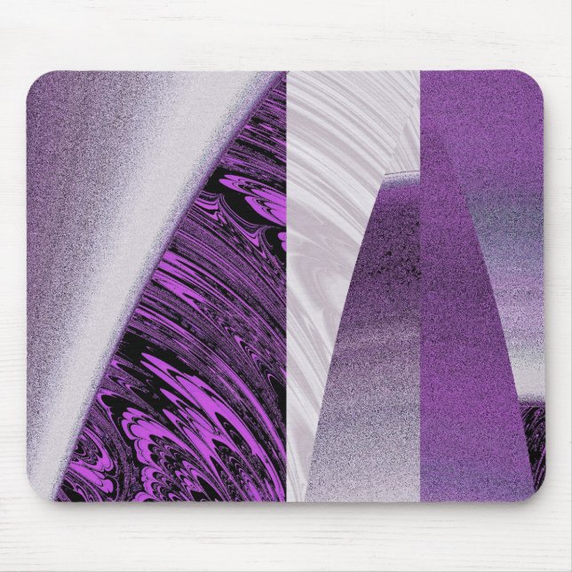 Tapis de souris fractale Gratte-ciel Violet (Devant)