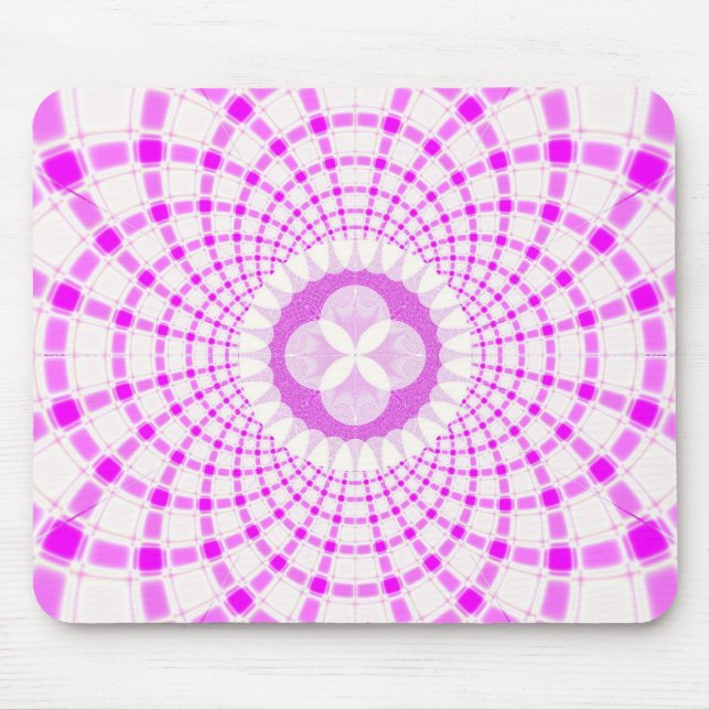 Tapis De Souris Fractale rose (Devant)