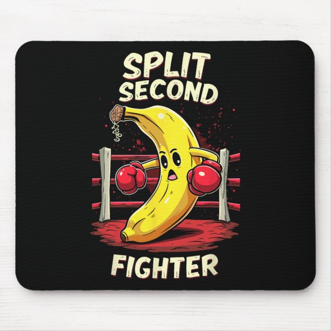 Tapis De Souris Fractionner le deuxième combattant Muay Thai Mixed (Devant)